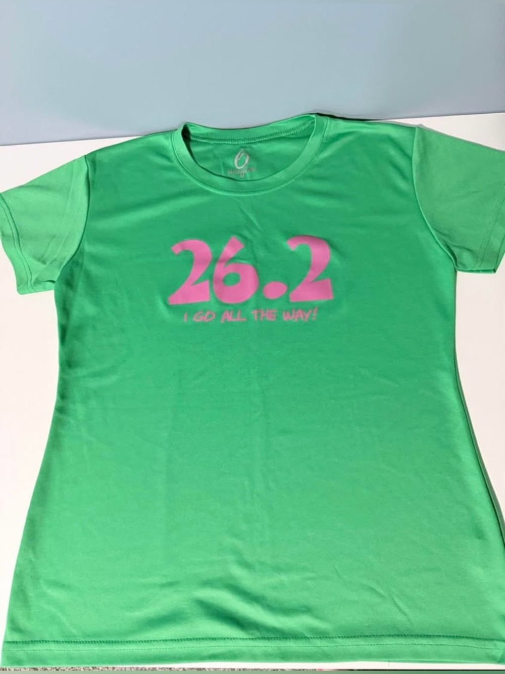 Green '26.2 I Go All The Way' Graphic Tee
